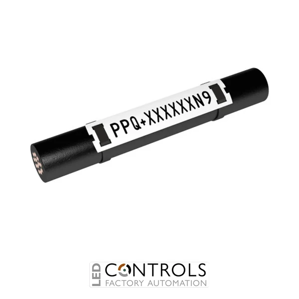 PPQ+10040DN9 Partex PPQ cable-tie marker, 10 x 40mm, White, pack 500 markers / 20m roll