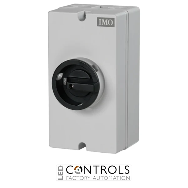 IMO SI16 PEL64R 4 Enclosed DC Switch IP67 Nema 4X 4 Pole 2 String 16A 900VDC Lockable Rotary Handle