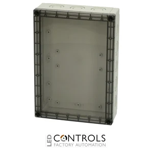 6016924 Fibox PCM 200/63 T Enclosure, Polycarbonate, metric knock-outs Smoked transparent cover