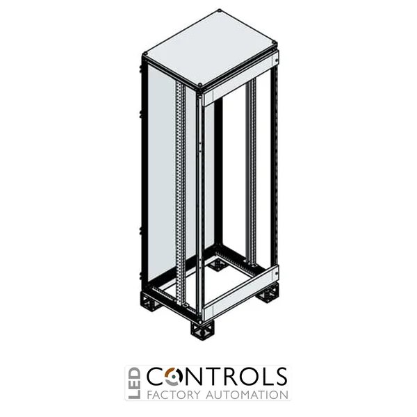 ES2280VK ABB IS2 Glazed Door Cabinet 2200 × 800 × 1000 mm RAL 7035