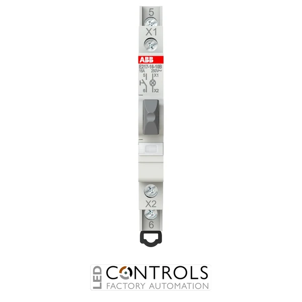 2CCA703160R0001 ABB E217-16-10B Pushbutton 1NO 16 A White LED