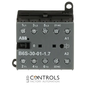 GJL1213001R7011 ABB B6S-30-01-1.7-71 B6S Mini Contactor 24 V DC, 1.7 W Coil 3NO + 1NC Aux Screw Terminals PLC Low Consumption - image 2
