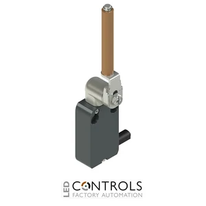 NA B022LP-DN2E24 Pizzato Modular prewired switch with metal revolving lever with porcelain roller