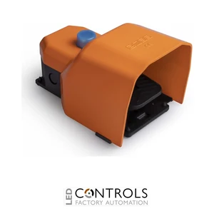 EMAS pdks11gx23t - foot switch dbl speed 2*(1 no+1 nc)+(2nc) orange