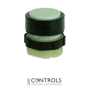 BS3DWHITE IMO Pushbutton Spring Return White, Black Bezel
