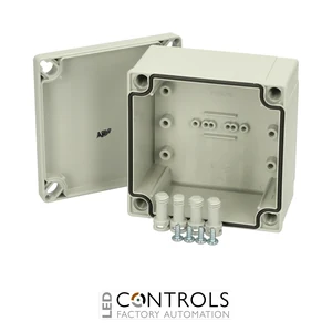 6081331 Fibox ABS 95/60 HG Enclosure, ABS High base, grey cover