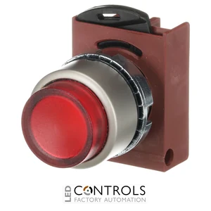 1SFA184501R9101 ABB P9MPLRSD Red Illuminated Extended Momentary Pushbutton - image 3