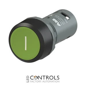 1SFA619110R1012 ABB CP11-10G-10 Green Pushbutton with White I Marking - image 2