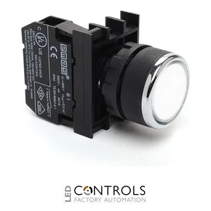 EMAS B100DB EMAS B FLUSH PUSH BUTTON 1NO WHITE