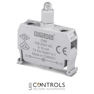 EMAS CKB EMAS C SIGNAL BLOCK WHITE LED 100-230 V AC/DC FOR CONTROL BOXES