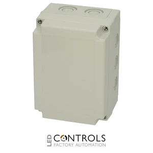 6016315 Fibox PCM 150/100 G Enclosure, Polycarbonate, metric knock-outs Grey cover
