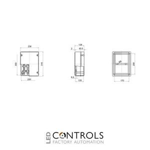 GW44209 Gewiss 300x220x120mm Electrical Enclosure/Panel Box IP56 Rated - image 3