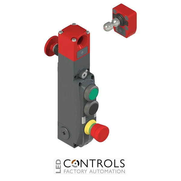 NG 2D7D417A-F31 Pizzato NG series safety switch with lock and integrated control devices, with actuator