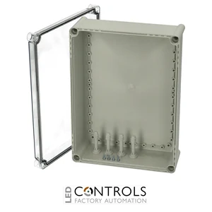 5330063 Fibox PC 3828 13 T Enclosure, Polycarbonate Transparent cover