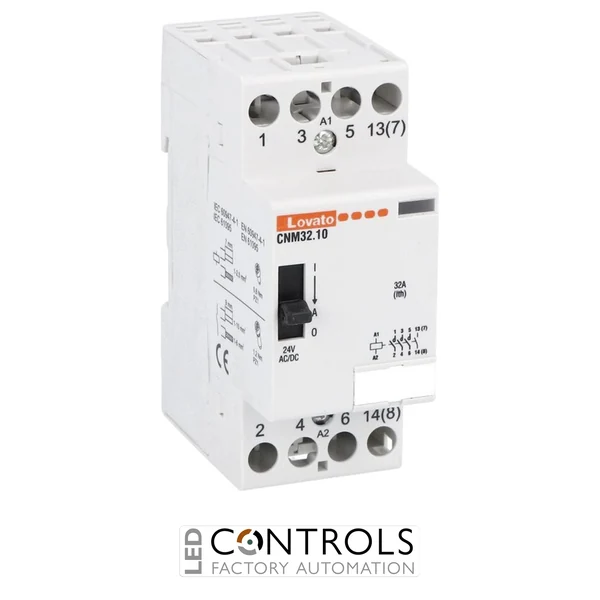 CNM3210024 - MODULAR CONTACTOR CN32 24VAC/DC MANUAL