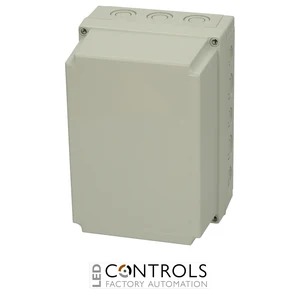 6016329 Fibox PCM 200/150 G Enclosure, Polycarbonate, metric knock-outs Grey cover