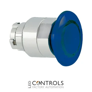 8LM2TBL6246 - LATCH TURN RELEASE 40MM BLUE MUSHROOM HE