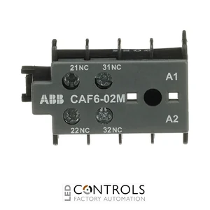 GJL1201330R0011 ABB CAF6-02M Auxiliary Contact Block 2NC Front Mount