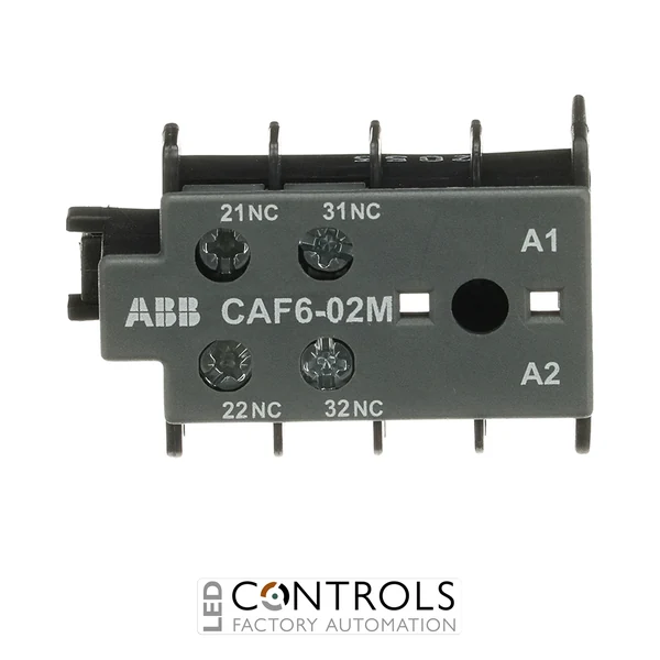 GJL1201330R0011 ABB CAF6-02M Auxiliary Contact Block 2NC Front Mount
