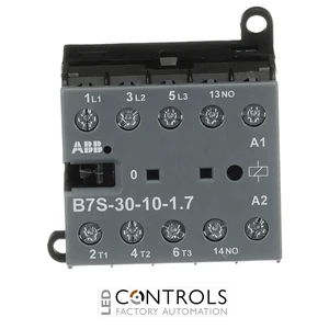 GJL1313001R7101 ABB B7S-30-10-1.7-71 B7S Mini Contactor 24 V DC, 1.7 W Coil 3NO + 1NO Aux Screw Terminals PLC Low Consumption