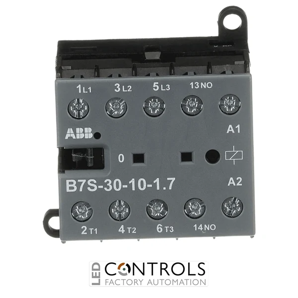 GJL1313001R7101 ABB B7S-30-10-1.7-71 B7S Mini Contactor 24 V DC, 1.7 W Coil 3NO + 1NO Aux Screw Terminals PLC Low Consumption