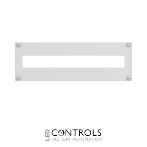 4TBA831802C0100 ABB 831802 ARIA 75 Slotted Modular Cover Plate 22M Grey Plastic IP20