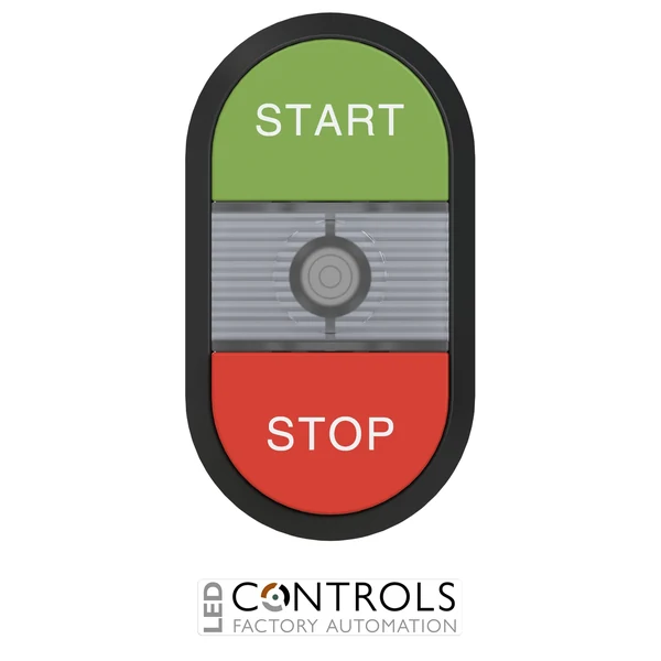 1SFA611144R1108 ABB MPD15-11C Double Pushbutton START STOP with Clear Indicator