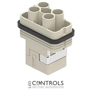 CQM 04/2E ILME Male insert 4p+E 40 amp +2p 10 amp crimp PE plate