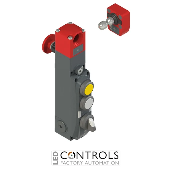 NG 2D7D416S-F31 Pizzato NG series safety switch with lock and integrated control devices, with actuator