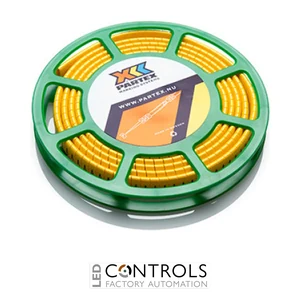 POK10-CBY Partex POK10 Oval / tie-on cable marker, Up to 7.0mm cable, Black on Yellow, Disc