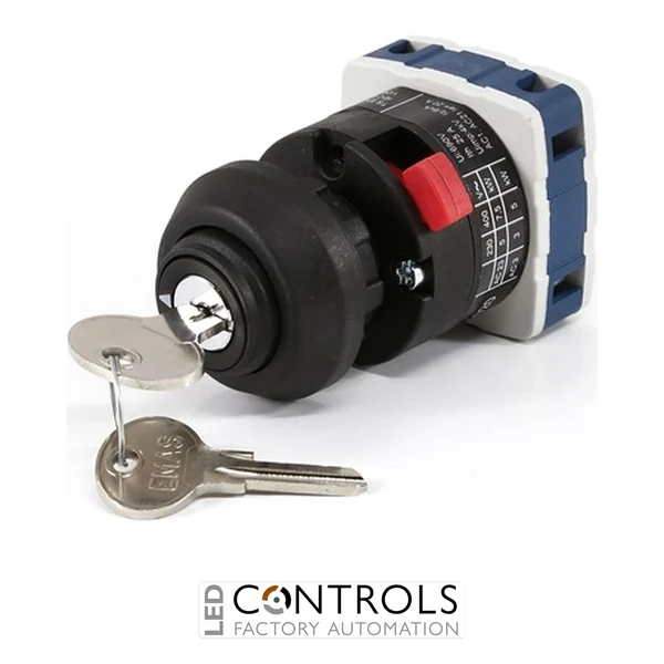EMAS PSA020AK131AQ EMAS 20 A 1 POLE ON-OFF KEY OPERATED CAM SWIT  (0-1)
