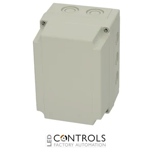 6016316 Fibox PCM 150/125 G Enclosure, Polycarbonate, metric knock-outs Grey cover