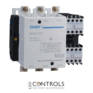 nc2-115-110v chint contactor 110vac coil 115a/55kw ac3 3p 3 main poles (3no)