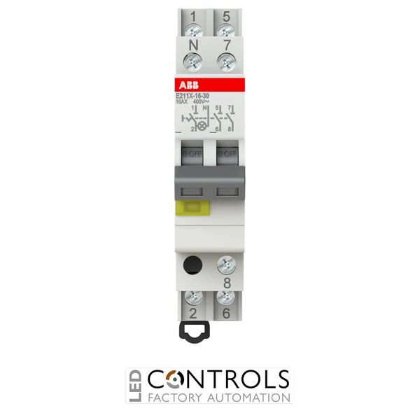 2CCA703115R0001 ABB E211X-16-30 16 A 3NO On-Off Switch with Yellow LED