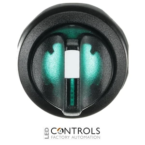 1SFA611211R1102 ABB M3SS2-11G Illuminated Selector Switch 3 Position Green Spring Return 22 mm