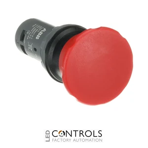 1SFA619126R1071 ABB CPM3-10R-11 Red 40 mm Momentary Mushroom Pushbutton 1 NO + 1 NC - image 3