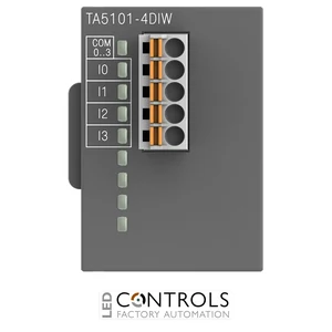 1SAP187000R0201 ABB TA5101-4DIW AC500, digital input module option board, 4DI 24 VDC, spring/cable front terminal 3.50 mm pitch, Wide temperature