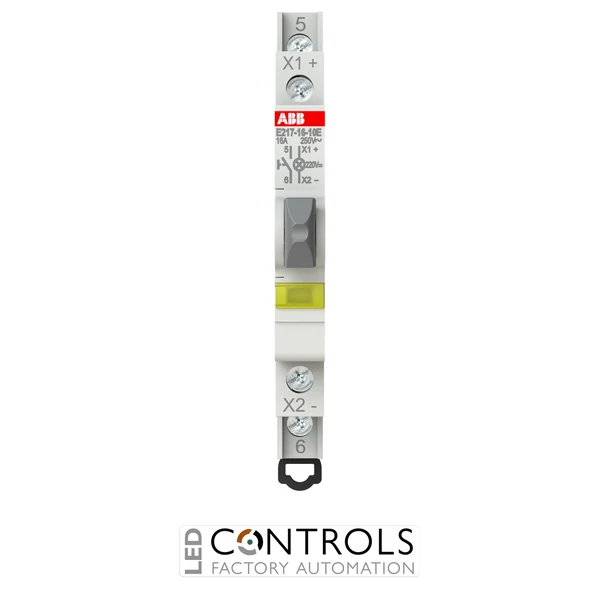 2CCA703168R0001 ABB E2171610E220 E217-16-10E220 Pushbutton 1NO 16 A Yellow LED