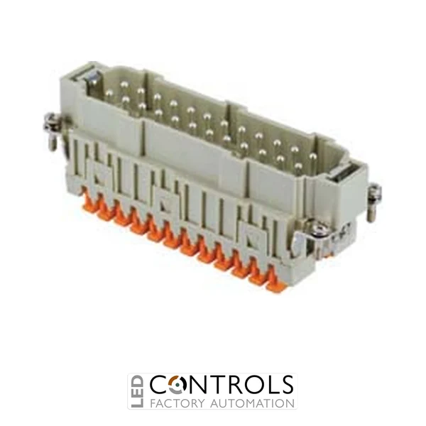 CSHM24 Ilme Squich male insert 24 pole and earth (push in actuator)