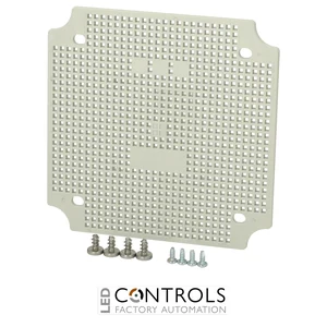 3770100 Fibox MPI EKH 1919 Multiperforated plastic mounting plate