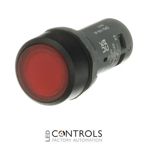 1SFA619101R1111 ABB CP2-11R-10 Compact Illuminated Pushbutton Red 1 NO 24 V AC/DC - image 2