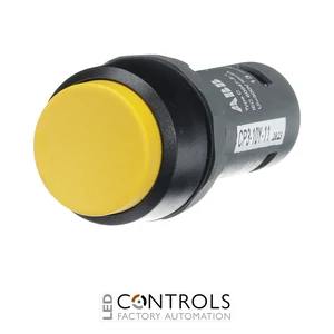 1SFA619102R1073 ABB CP3-10Y-11 Compact Momentary Yellow Extended Pushbutton 1NO+1NC - image 3