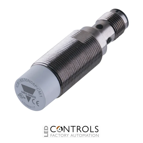 icb18s30n14pom1 - prox sensor ind. m18 plug 30mm pnp no no-flush