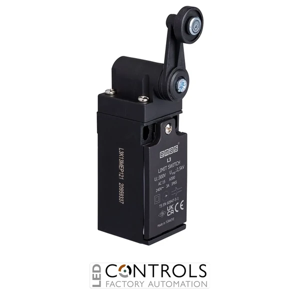 EMAS L3K23MEP121 EMAS L3 SERIES LIMIT SW. SLOW ACTION 1NC+1NO-PL. ROLLER