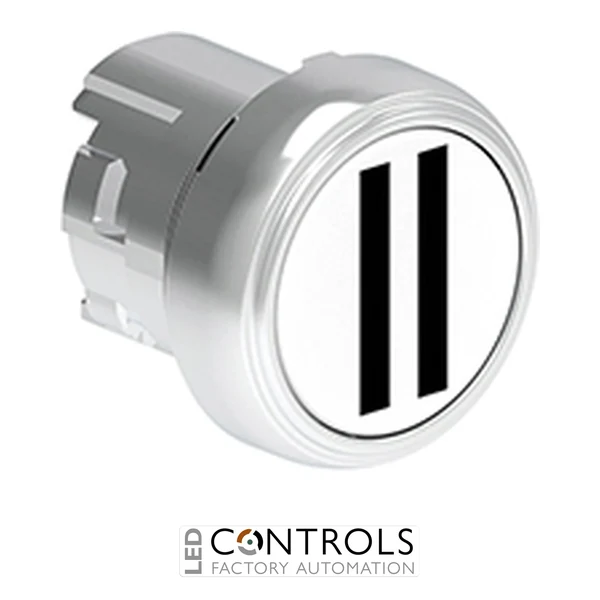 LOVATO LPSB1128 WHITE FLUSH MET. PUSH-BUTTON II