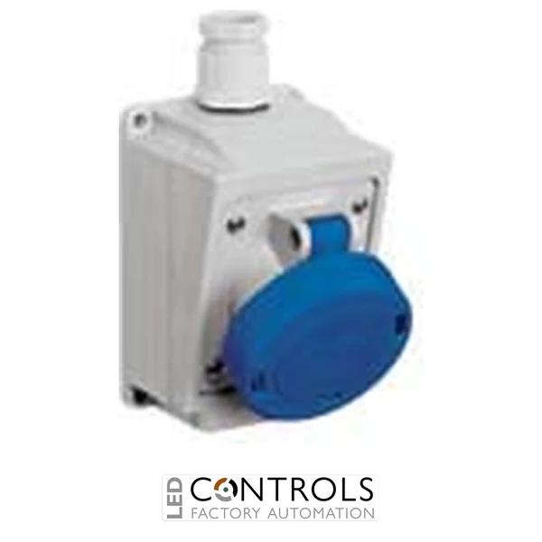 PEW1694PP Ilme Wall mounted socket 16 amp 230 volt 4 pole IP67