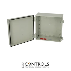 8183340 Fibox CAB ABS 303018 G Cabinet, ABS, Grey door Latches on the long side