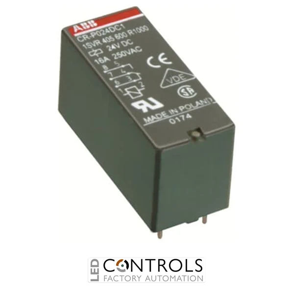 ABB CR-P110AC1 Pack of 10 Pluggable Relays 1C/O 110VAC