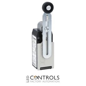 KMF1A11 - ADJ PLASTIC ROLLER LEVER 1NO+1NC OVERLAP