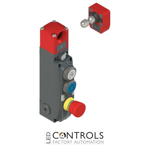 NG 2D1E41BF-F31 Pizzato NG series safety switch with lock and integrated control devices, with actuator